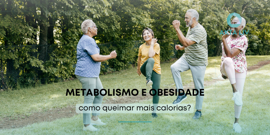 metabolismo e obesidade - pessoas se exercitando no parque
